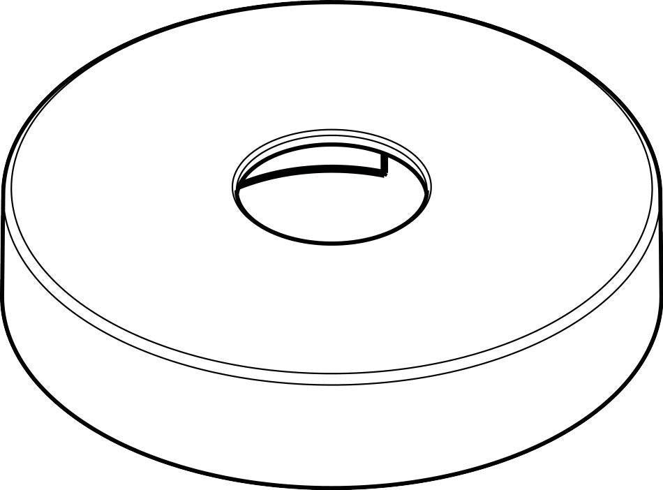 AXOR Montreux Rosette für Wannenarmatur/Brause AP – Ø 65 mm, Chrom