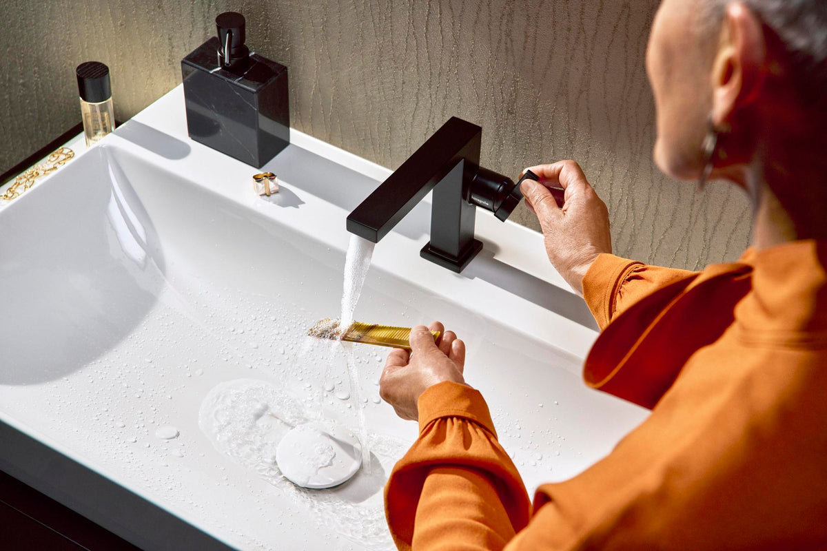 Hansgrohe Tecturis E Waschtisch-Einhandhebelmischer mit ComfortZone 110 und CoolStart