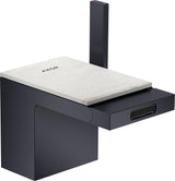 AXOR MyEdition Platte 150 in Leder – Abnehmbare Design-Abdeckung für Waschtischarmaturen