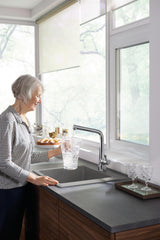 HANSGROHE Einbauspüle S51 450 SilicaTec graphitschwarz 1 Becken 60 cm Unterschrank