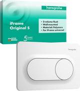 HANSGROHE iFrame Original S Betätigungsplatte – 2-Mengen-Spülung, Chrom, mechanisch