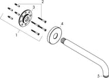 AXOR MONTREUX Brausearm DN15 241mm nickel gebürstet von Hansgrohe