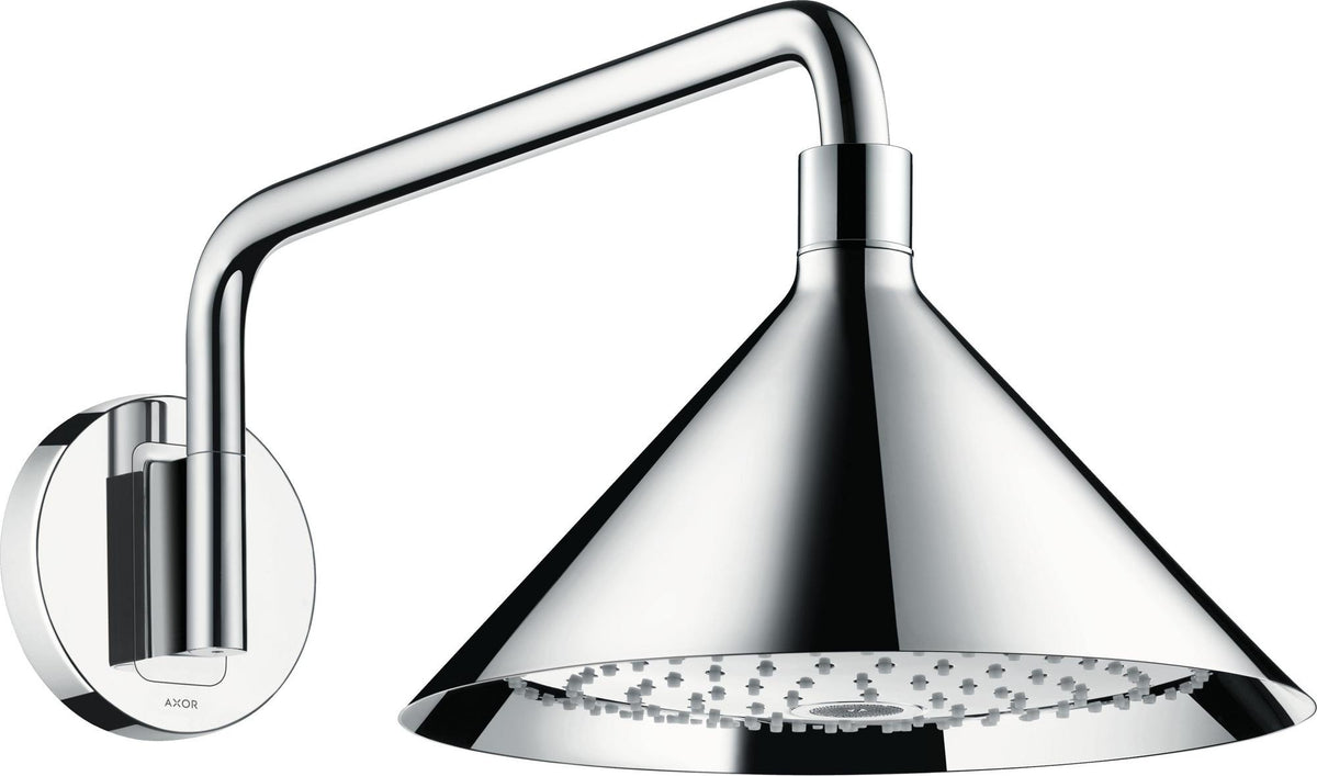 AXOR Kopfbrause 240 2jet von Hansgrohe – 279 mm, Chrom, 2 Strahlarten, Wandmontage