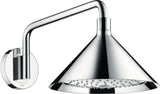 AXOR Kopfbrause 240 2jet von Hansgrohe – 279 mm, Chrom, 2 Strahlarten, Wandmontage