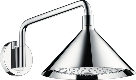 AXOR Kopfbrause 240 2jet von Hansgrohe – 279 mm, Chrom, 2 Strahlarten, Wandmontage