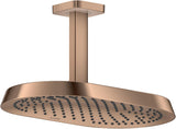 AXOR ShowerSphere 1jet EcoSmart Kopfbrause 370/220 mit Deckenanschluss – Rain FlexPower