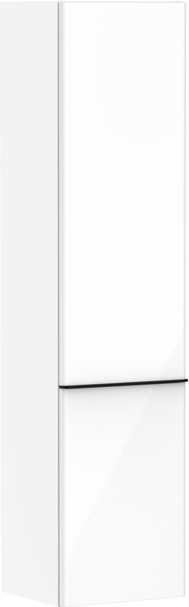 HANSGROHE Hochschrank Xelu Q 1650x400x350mm weiß hochglanz mit chrom Griffleiste