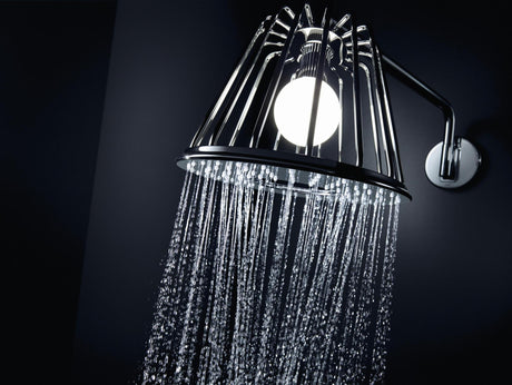 AXOR LampShower Nendo Kopfbrause 275 mm Chrom mit LED-Beleuchtung und Brausearm