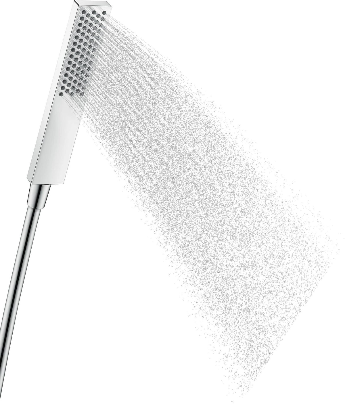 HANSGROHE Stabhandbrause Pulsify E 1jet Chrom – PowderRain Strahlart & QuickClean