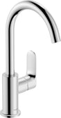Hansgrohe Rebris S 210 Einhebel-Waschtischmischer mit Schwenkkopf und Zugstangen-Ablaufgarnitur, Chrom