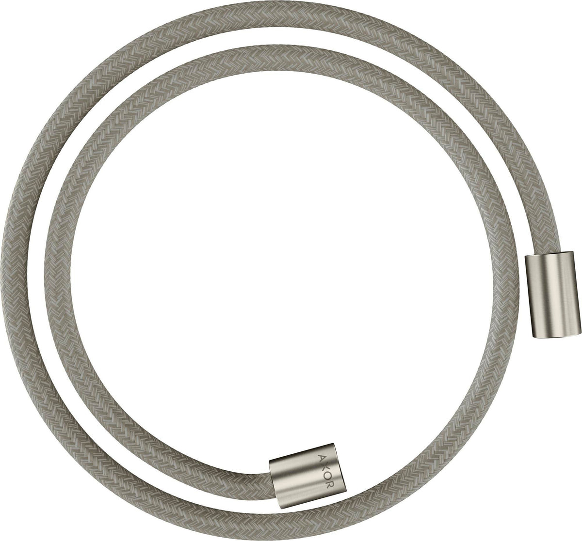 AXOR ShowerSolutions Textilbrauseschlauch 125 cm, chrom – recyceltes PET, knickgeschützt
