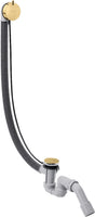 AXOR FLEXAPLUS S Ab-/Überlaufgarnitur mit Fertigset – polished gold optic für Sonderwannen