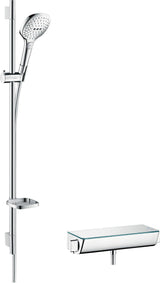 HANSGROHE Ecostat Select Combi 3jet Brausekombi mit Unica'S Puro Stange, 650 mm, Chrom