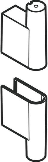 Hansgrohe Unica'S Puro Abdeckung Set Mattschwarz für Brausenstange – 2 Stück