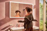 HANSGROHE Spiegel Xarita E mit LED-Beleuchtung und IR-Sensor, mattweiß, 1200 x 700 mm