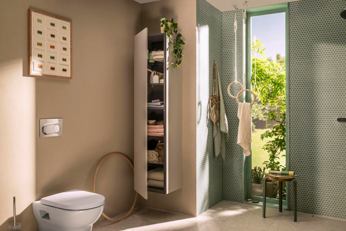 HANSGROHE Hochschrank Xilesa E 400x350mm, Türanschlag links, SoftClose, MDF MoistureProof
