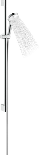 HANSGROHE Crometta Brauseset 1Jet mit Unica Croma Stange 650 mm EcoSmart weiß/chrom