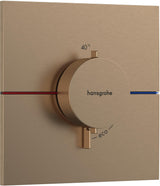 HANSGROHE ShowerSelect Comfort E Thermostat Fertigmontageset – Chrom, 1 Verbraucher, thermische Desinfektion