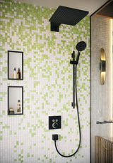Hansgrohe FixFit Square Schlauchanschluss mit Rückflussverhinderer, chrom