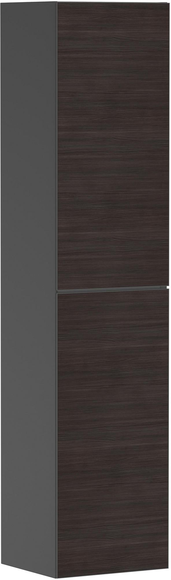 HANSGROHE Hochschrank Xevolos E 1160 mm mit PushOpen, Eiche dunkel/Weiß, grifflos