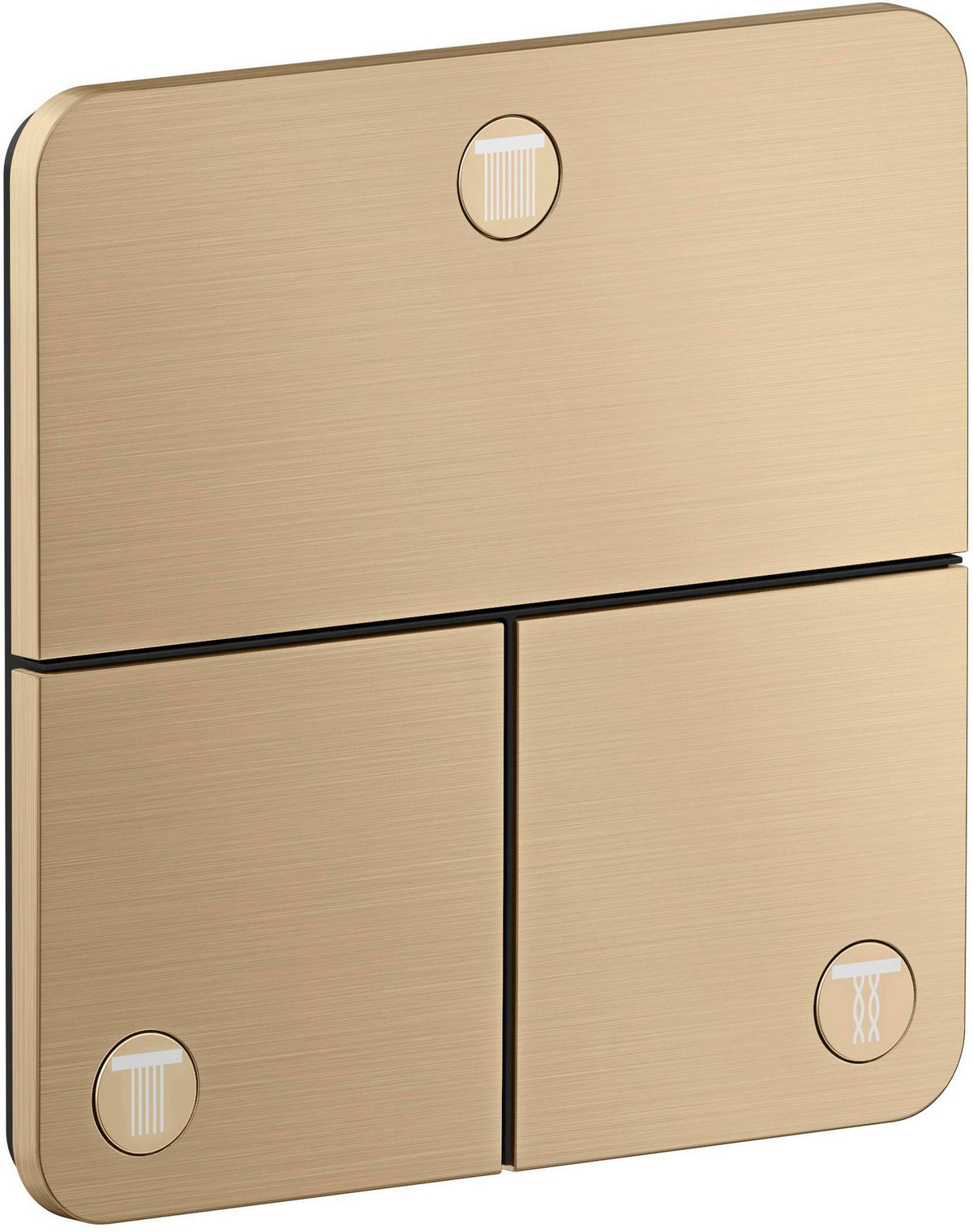 AXOR ShowerSelect ID Fertigmontageset Unterputz softsquare 3 Verbraucher Chrom – Select-Tasten