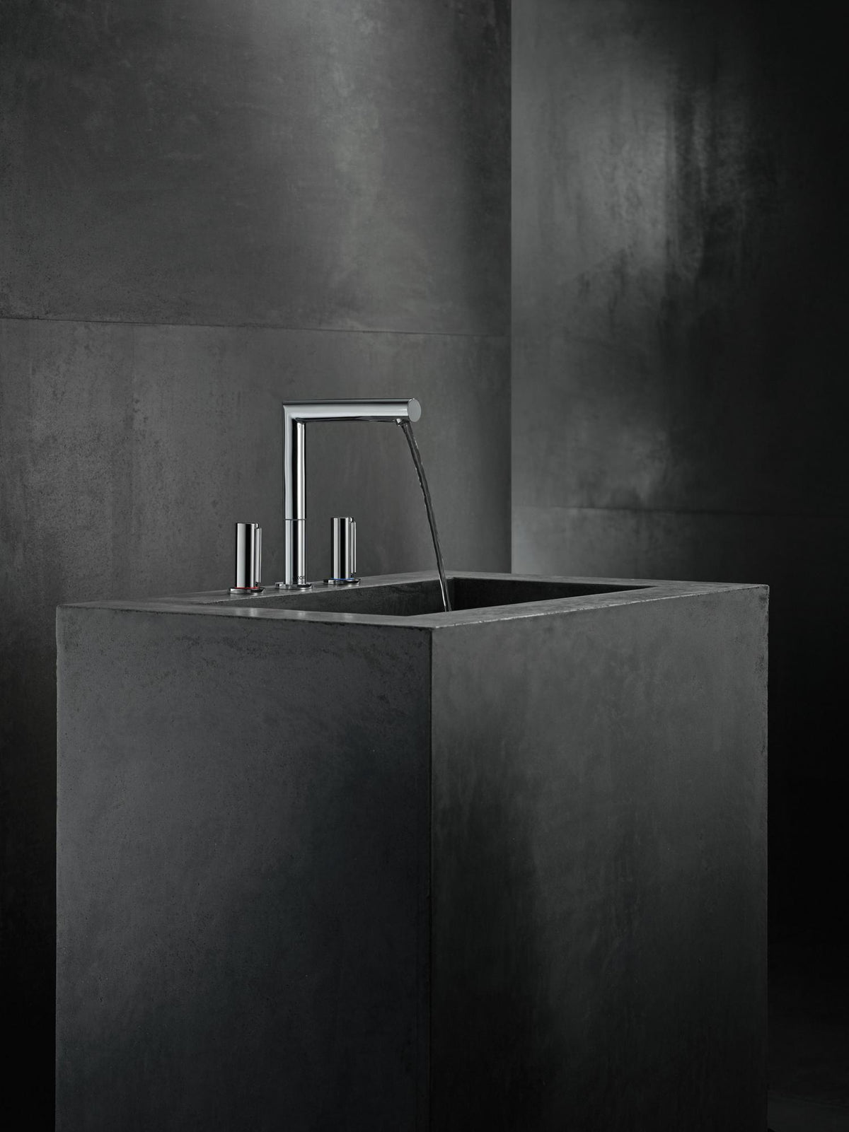 AXOR Uno 200 3-Loch-Waschtischarmatur von Hansgrohe – Chrom, ComfortZone 200, Zerogriffe
