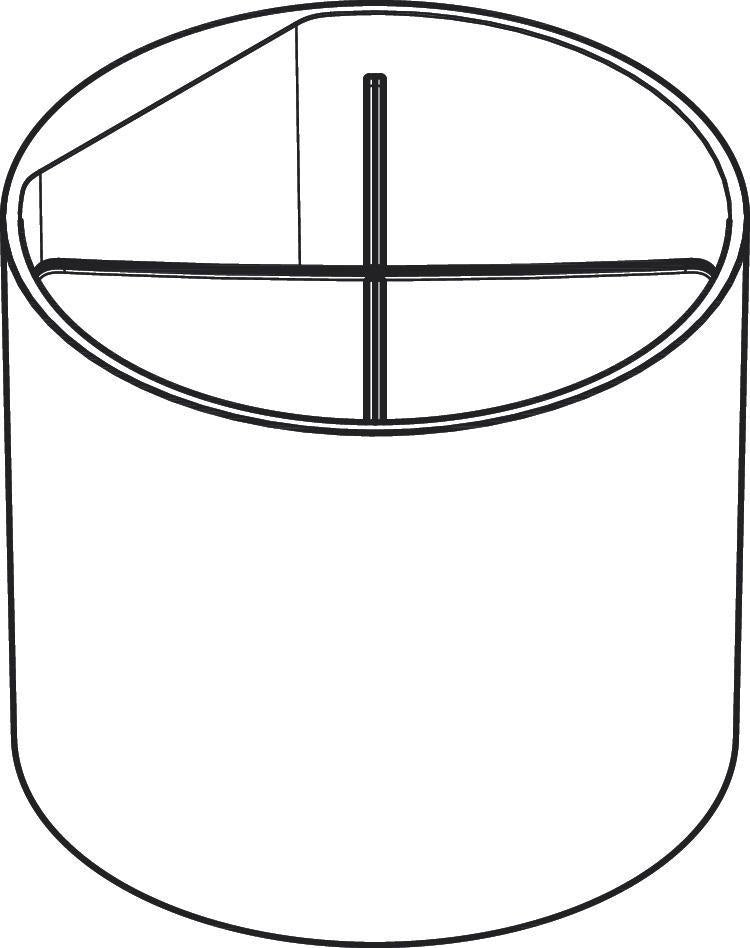 Hansgrohe WallStoris Becher 126 mm mattschwarz – Wand-Accessoire mit Trennwand