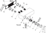 AXOR CITTERIO Einhebel-Brausemischer DN 15 Aufputz Chrom – mit Temperaturbegrenzung