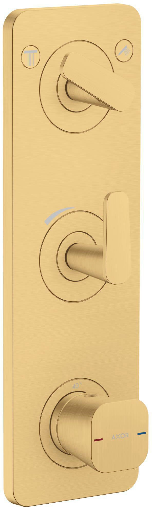 AXOR Citterio C Fertigmontageset Thermostatmodul Unterputz für 2 Verbraucher Chrom