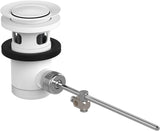 hansgrohe Zugstangen-Ablaufgarnitur für Waschtisch- und Bidetmischer, chrom, Messing, G 1 1/4