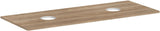 HANSGROHE Xelu Q Konsole 1360 mm weiß hochglanz mit 2 Ausschnitten ohne Hahnloch