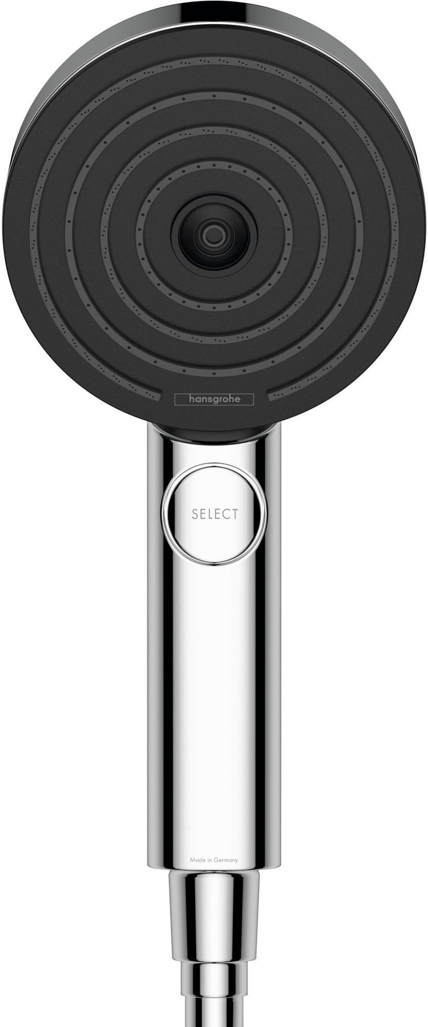 AXOR Pulsify Select S Handbrause 105 mm Chrom – 3 Strahlarten mit PowderRain & Select-Taste