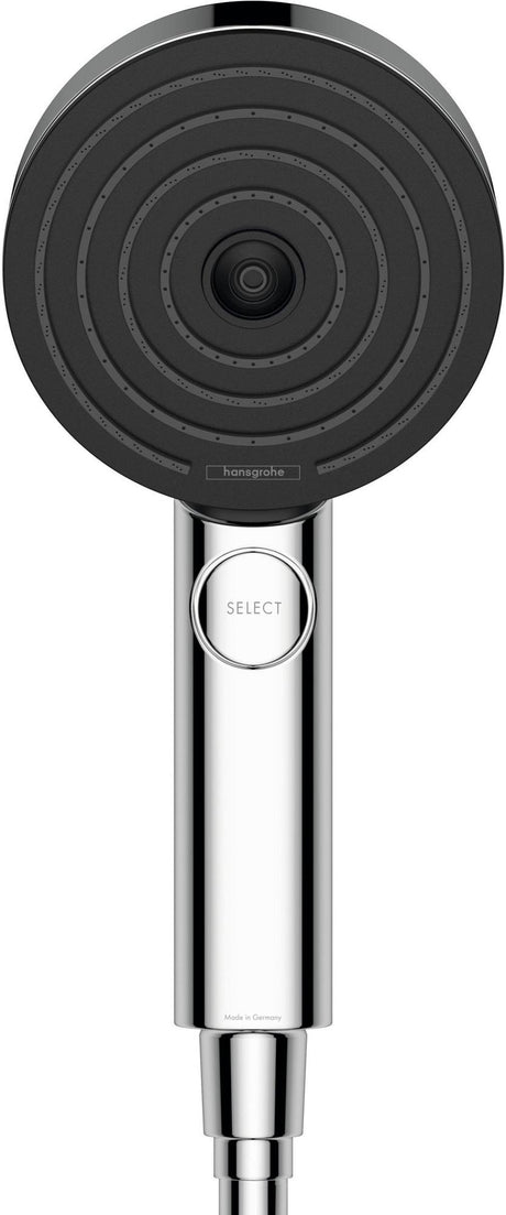 AXOR Pulsify Select S Handbrause 105 mm Chrom – 3 Strahlarten mit PowderRain & Select-Taste