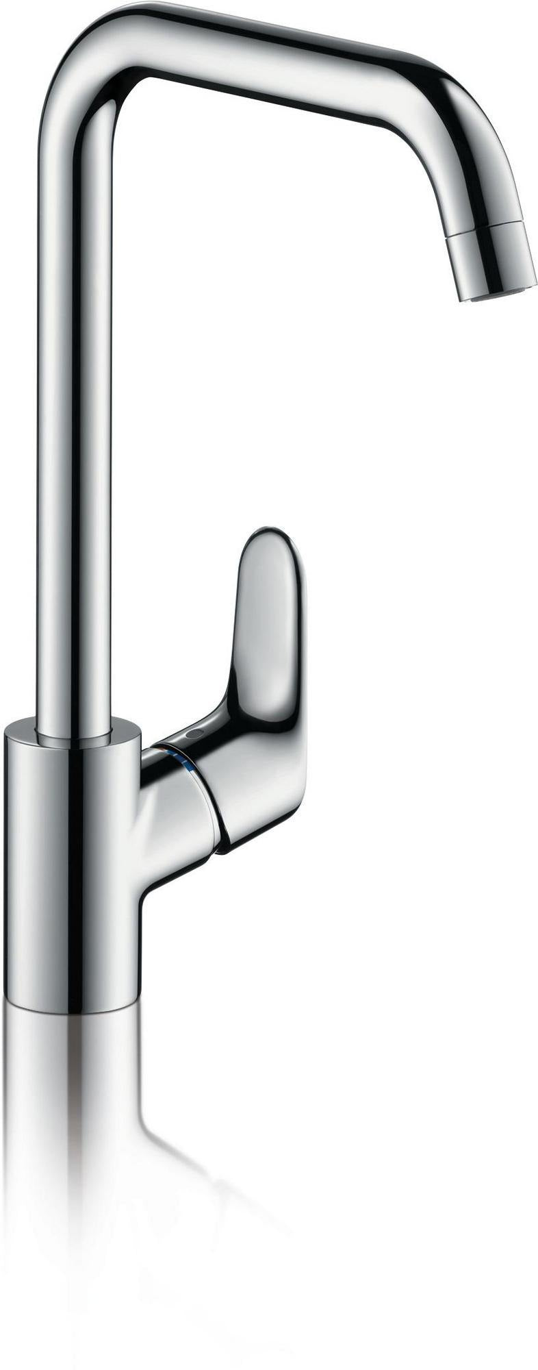 HANSGROHE Einhebel-Küchenmischer 260 FOCUS DN 15 Chrom – ComfortZone und 3-fach einstellbarer Schwenkbereich