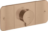 AXOR One Thermostatmodul für 2 Verbraucher mit Select-Tasten und Eco-Funktion – Chrom