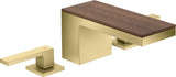 AXOR MYEDITION 3-Loch-Waschtischmischer 70 ohne Platte in polished gold optic – PowderRain
