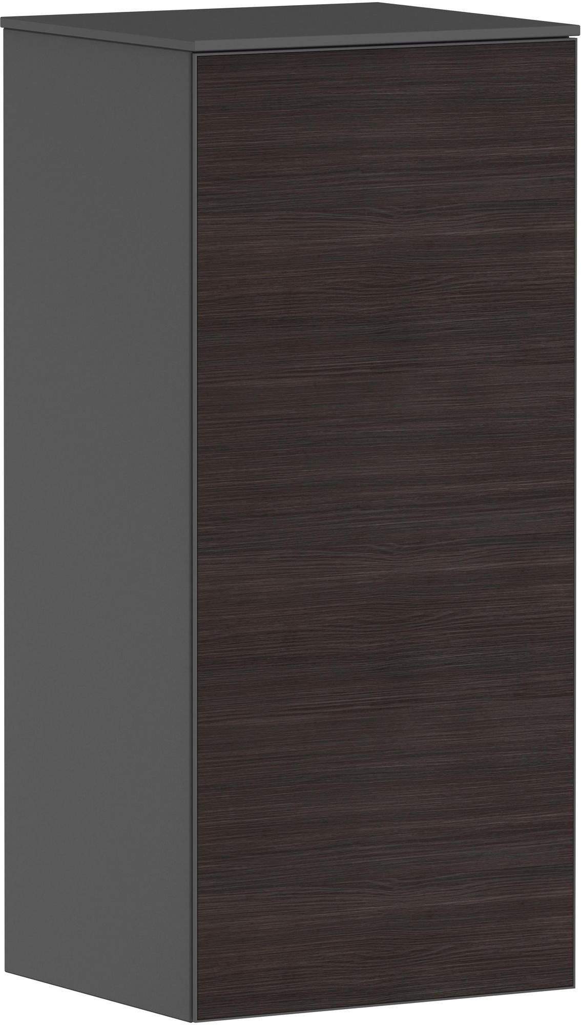 HANSGROHE Xevolos E Halbhochschrank 890 mm, eiche dunkel, grifflos mit PushOpen – Badmöbel
