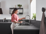HANSGROHE Focus M41 Einhebel-Küchenmischer 240 mit Ausziehbrause, Chrom