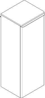 HANSGROHE Xelu Q Halbhochschrank 1065 mm weiß hochglanz – 1 Tür, SoftClose, links