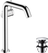 HANSGROHE Tecturis S Einhebel-Waschtischmischer mit Push-Open Ablaufgarnitur, chrom