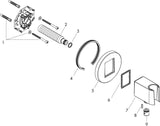 AXOR FixFit Porter Anschlusswinkel rund Metall mit Rückflussverhinderer chrom