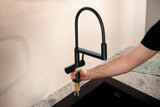 HANSGROHE Talis Select M54 PowderSpray Spültischmischer mattschwarz – ComfortZone 210, 3jet, Movaflex