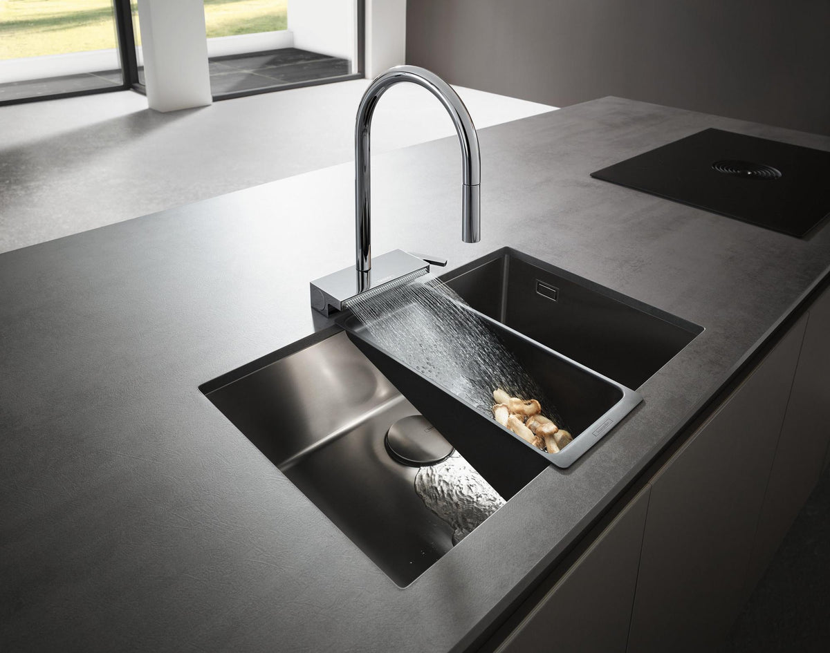 Hansgrohe HG Spültischmischer 170 Aquno Select M81 mit Ausziehbrause 3jet Chrom