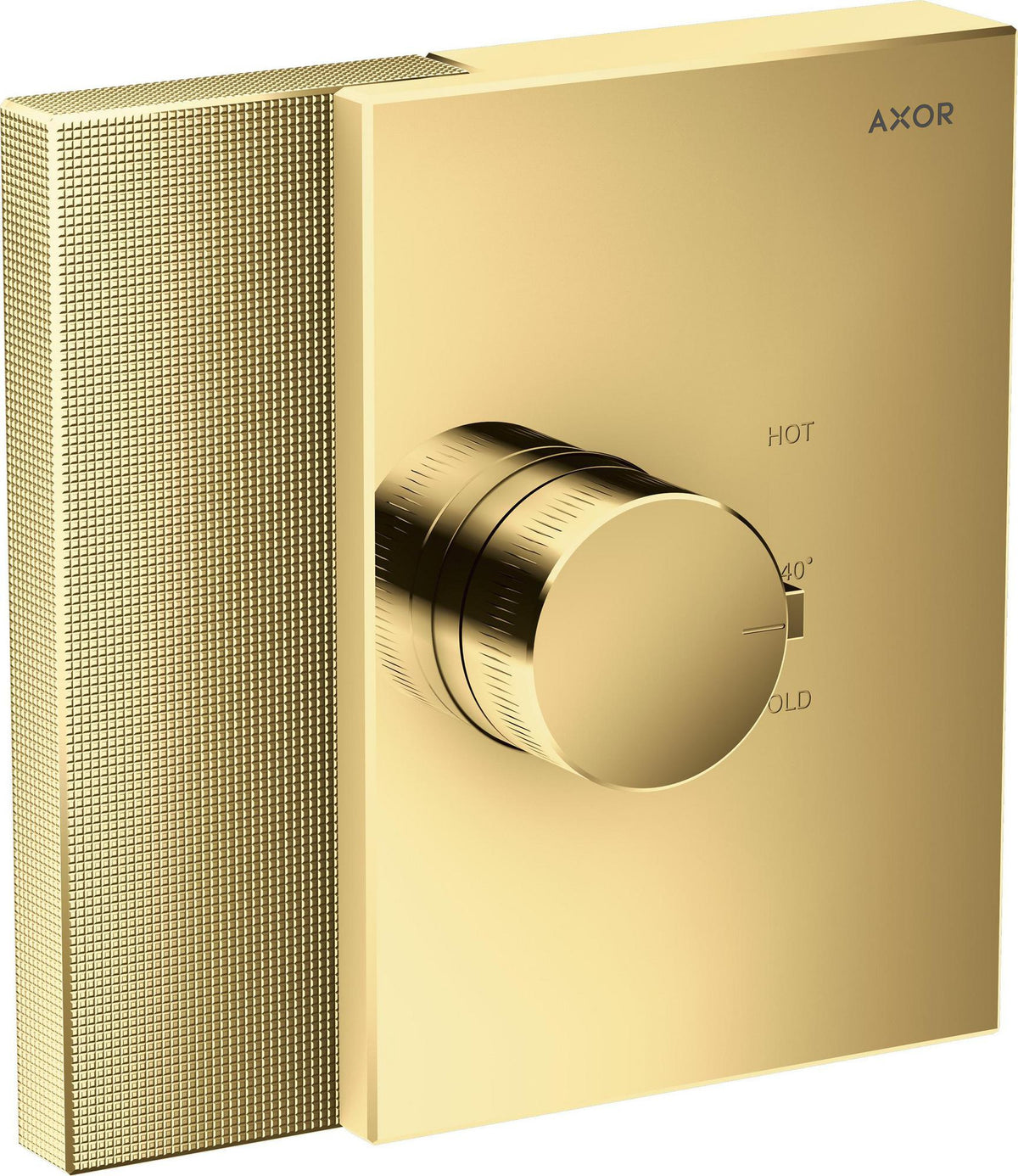 AXOR Edge High Flow Thermostat Unterputz Fertigset Diamantschliff Chrom – 59 l/min