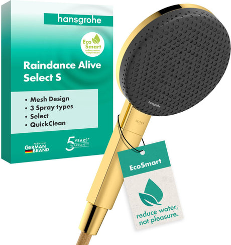 HANSGROHE Raindance Alive Select S 125 3jet EcoSmart Handbrause mit 3 Strahlarten