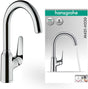 HANSGROHE HG Spültischmischer 220 Schwenkauslauf M421-H220 Chrom – ComfortZone 220, 360° Schwenkbereich