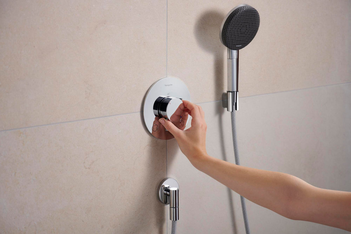 HANSGROHE Porter Fine Brausehalter – Wandhalterung aus Metall für konische Brauseschläuche
