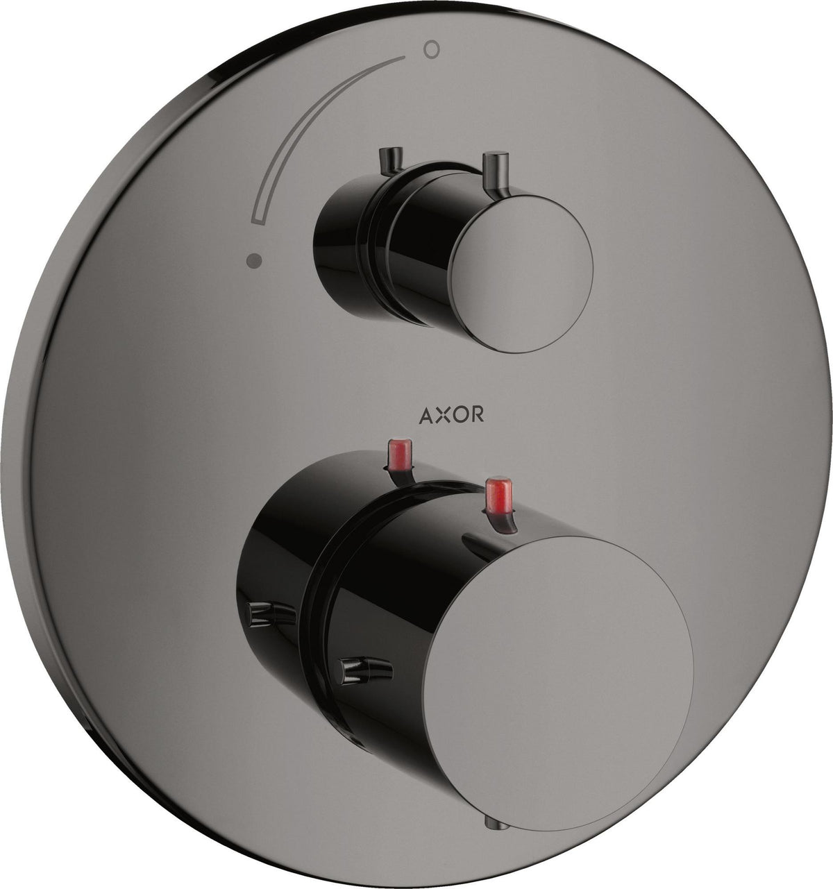 AXOR Starck Thermostatbatterie Unterputz mit Abstellventil Chrom – 1 Verbraucher, Temperaturbegrenzer
