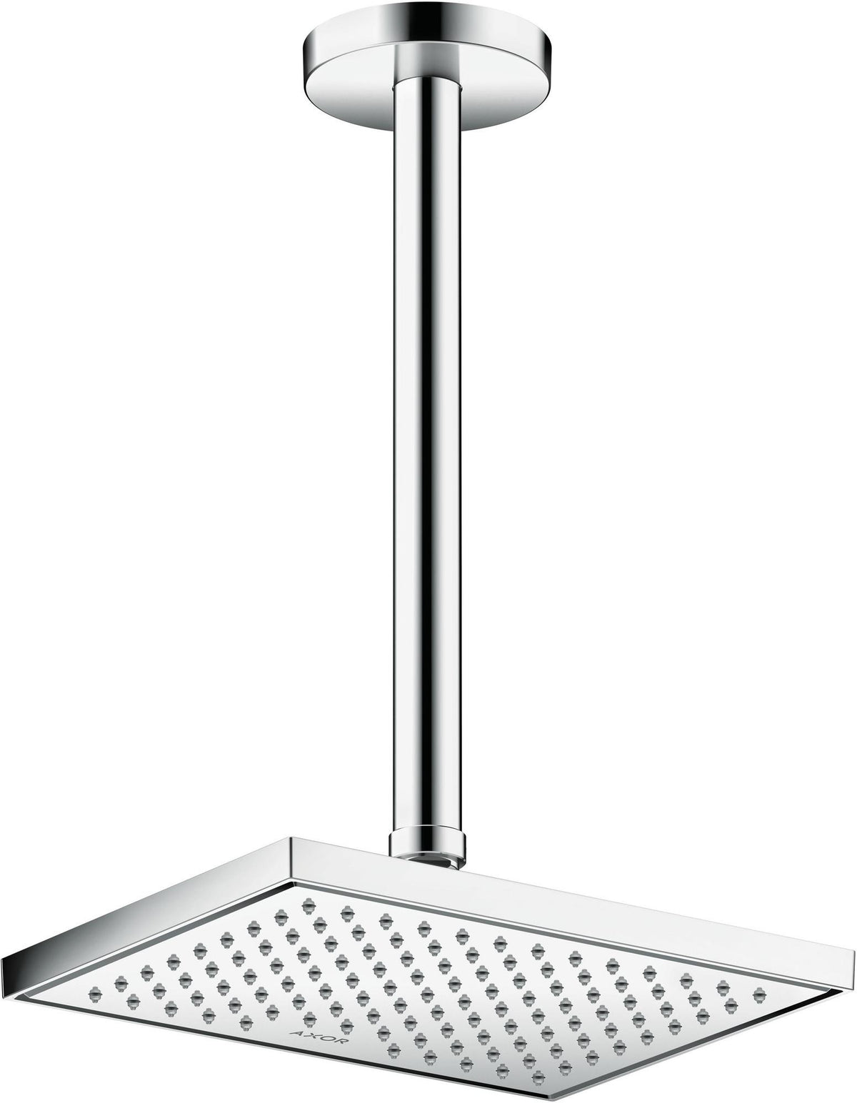 AXOR Kopfbrause 245 x 185 mm 1 Jet EcoSmart Chrom – Rain-Duschkopf für Wand- und Deckenmontage