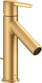 brushed brass / Pop-up-Ventil mit vertikalem Hebel / 35% Reduzierung - max, 5,4 l/min